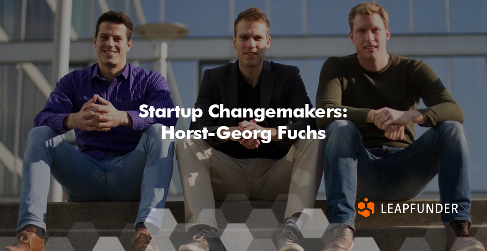 Three young men posing for a business photo